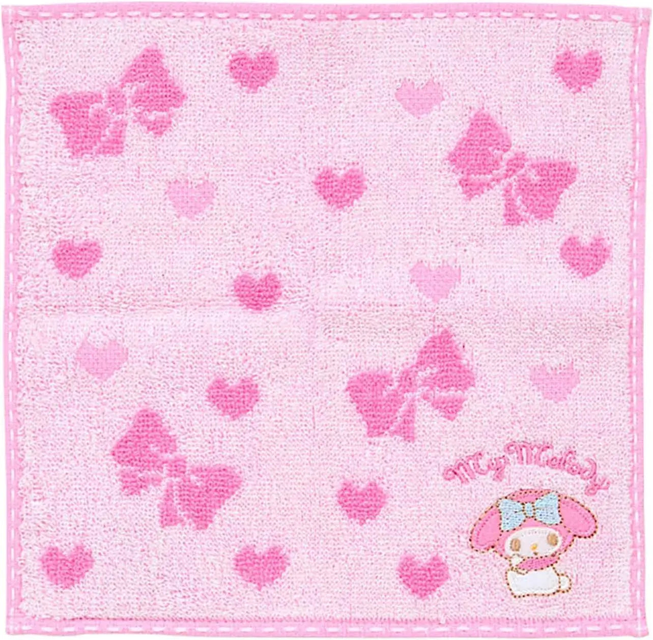 Sanrio Petite Towel Stitched Chrome Handkerchief - My Melody - 4550624583374