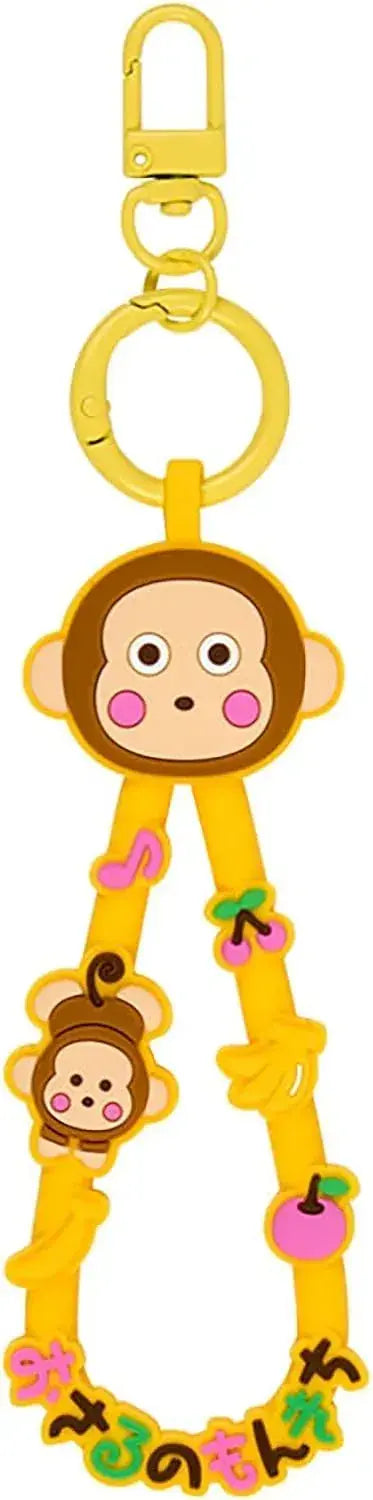 Sanrio Rubber Cord Keychain Character Prize Collection Vol 1 - Curious Monkichi - 4550624829571