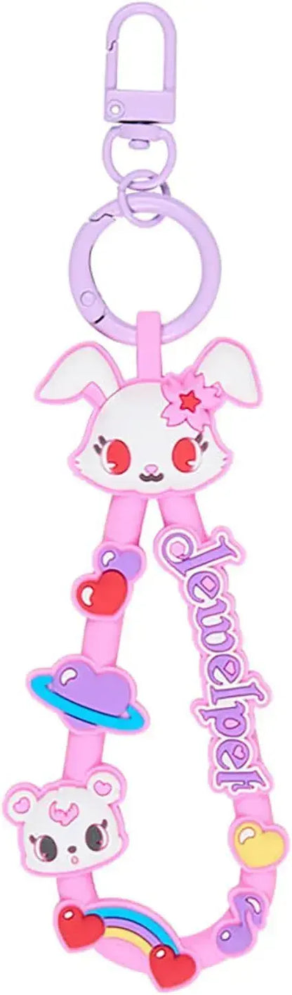 Sanrio Rubber Cord Keychain Character Prize Collection Vol 1 - Jewel Pets - 4550624829595
