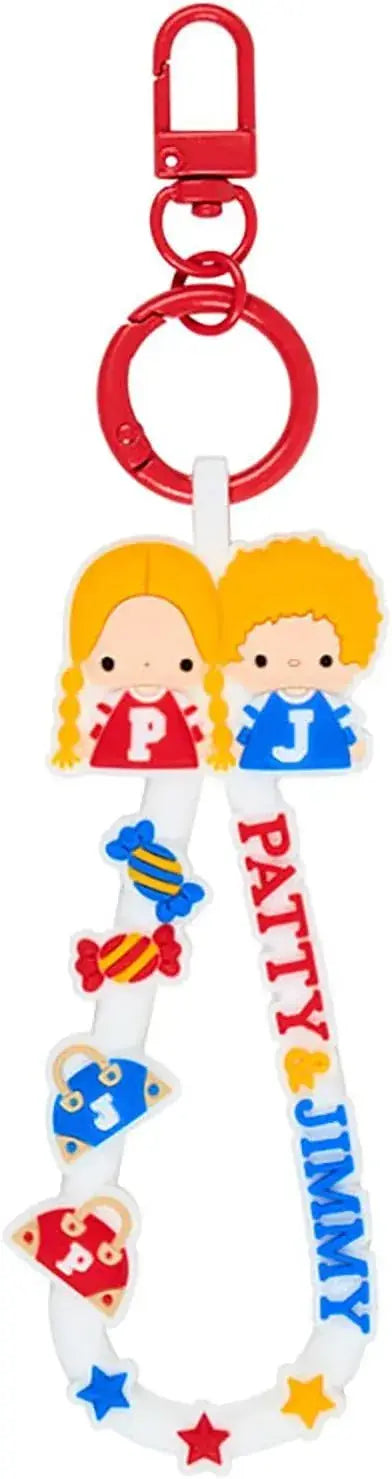 Sanrio Rubber Cord Keychain Character Prize Collection Vol 1 - Patty & Jimmy - 4550624829519