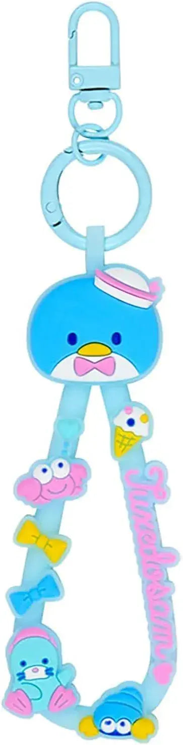 Sanrio Rubber Cord Keychain Character Prize Collection Vol 1 - Tuxedo Sam - 4550624828529