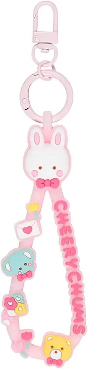 Sanrio Rubber Cord Keychain Character Prize Collection Vol 1 - Cheerleading Cham - 4550624829557