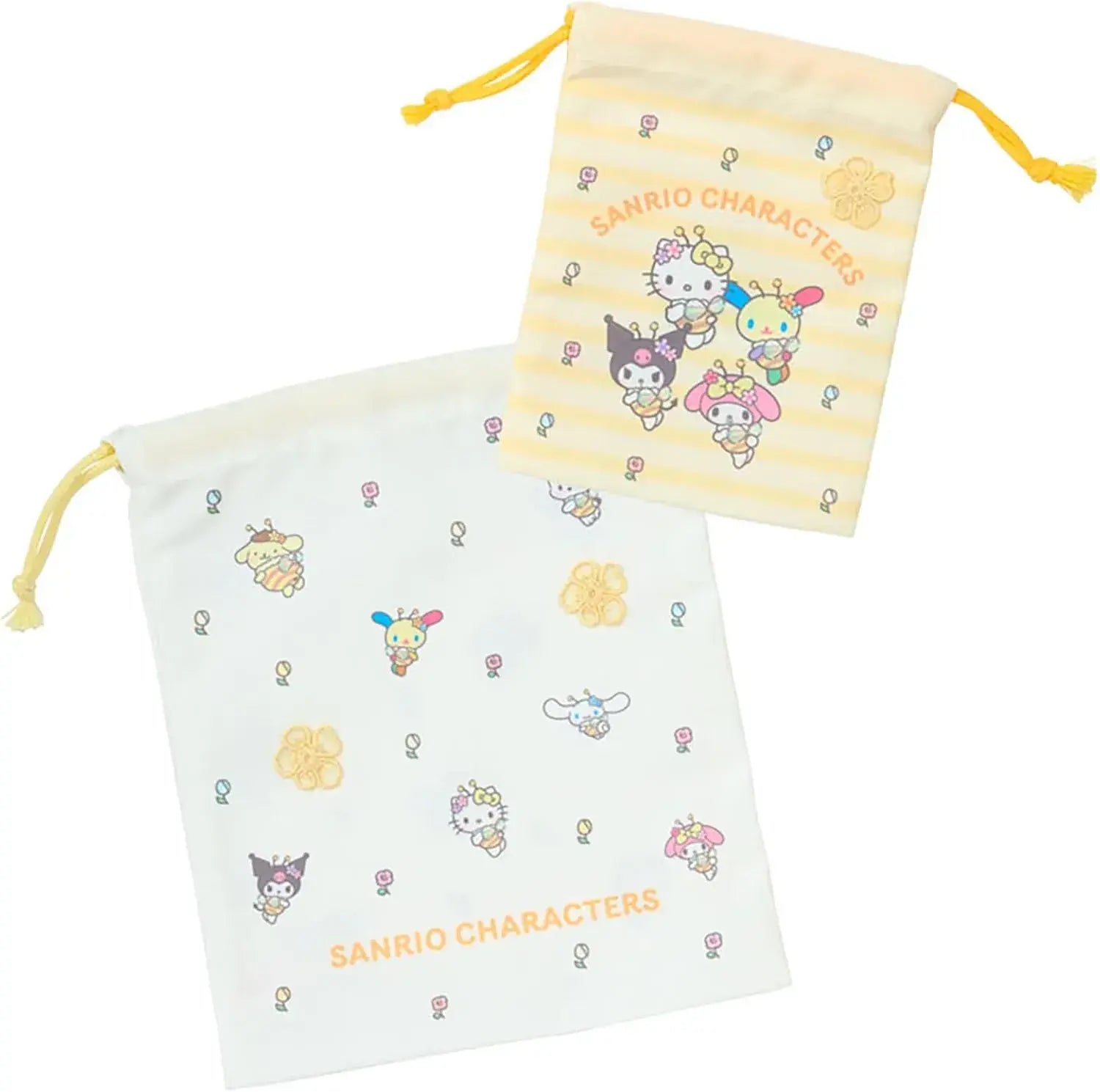 Sanrio Sanrio Characters Pouch Accessory - Set of 2 Drawstring Bags - 4550624793537
