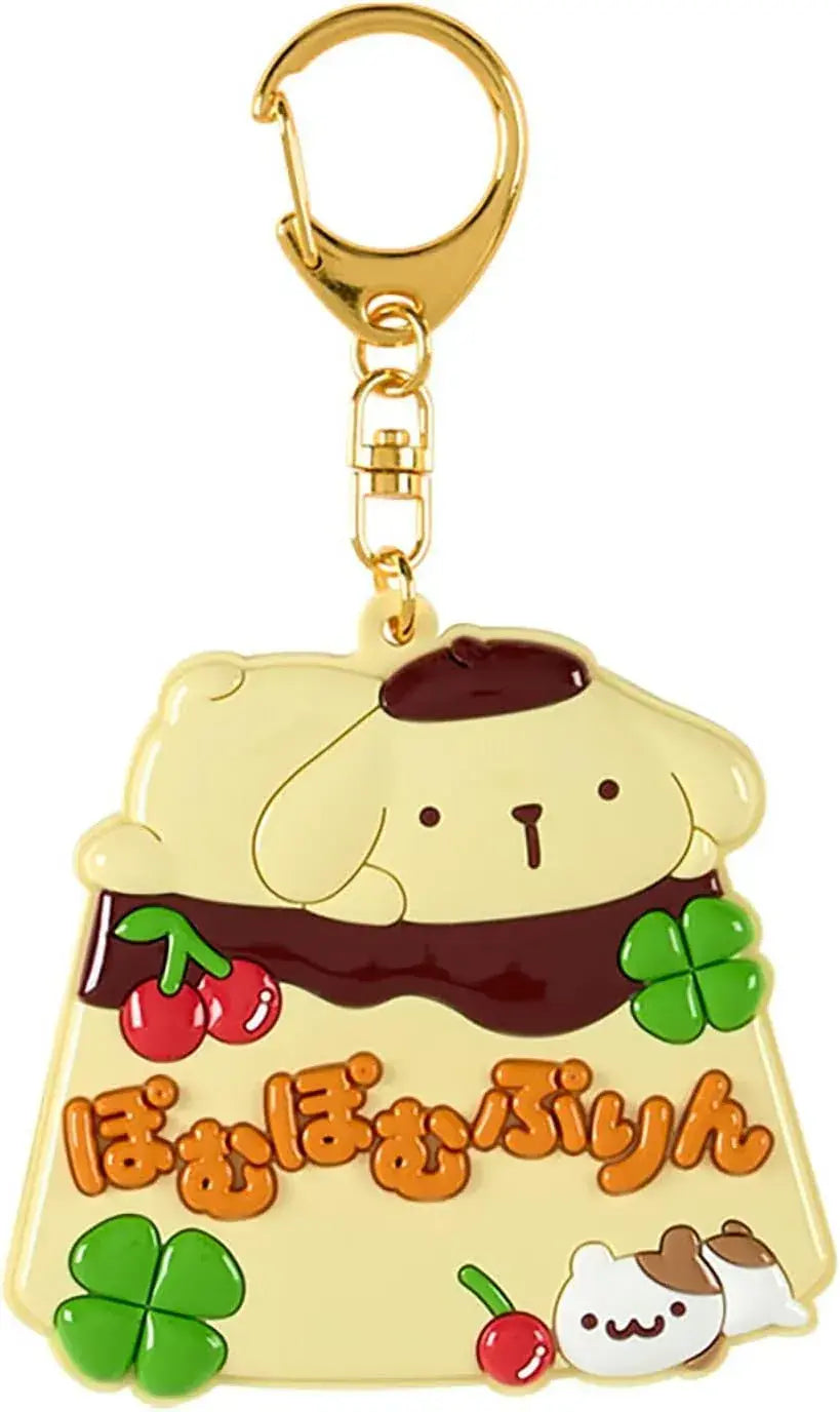 Sanrio Sanrio School Collection Pouch - Pom Pom Pudding Mirror Keychain - 4550624834216