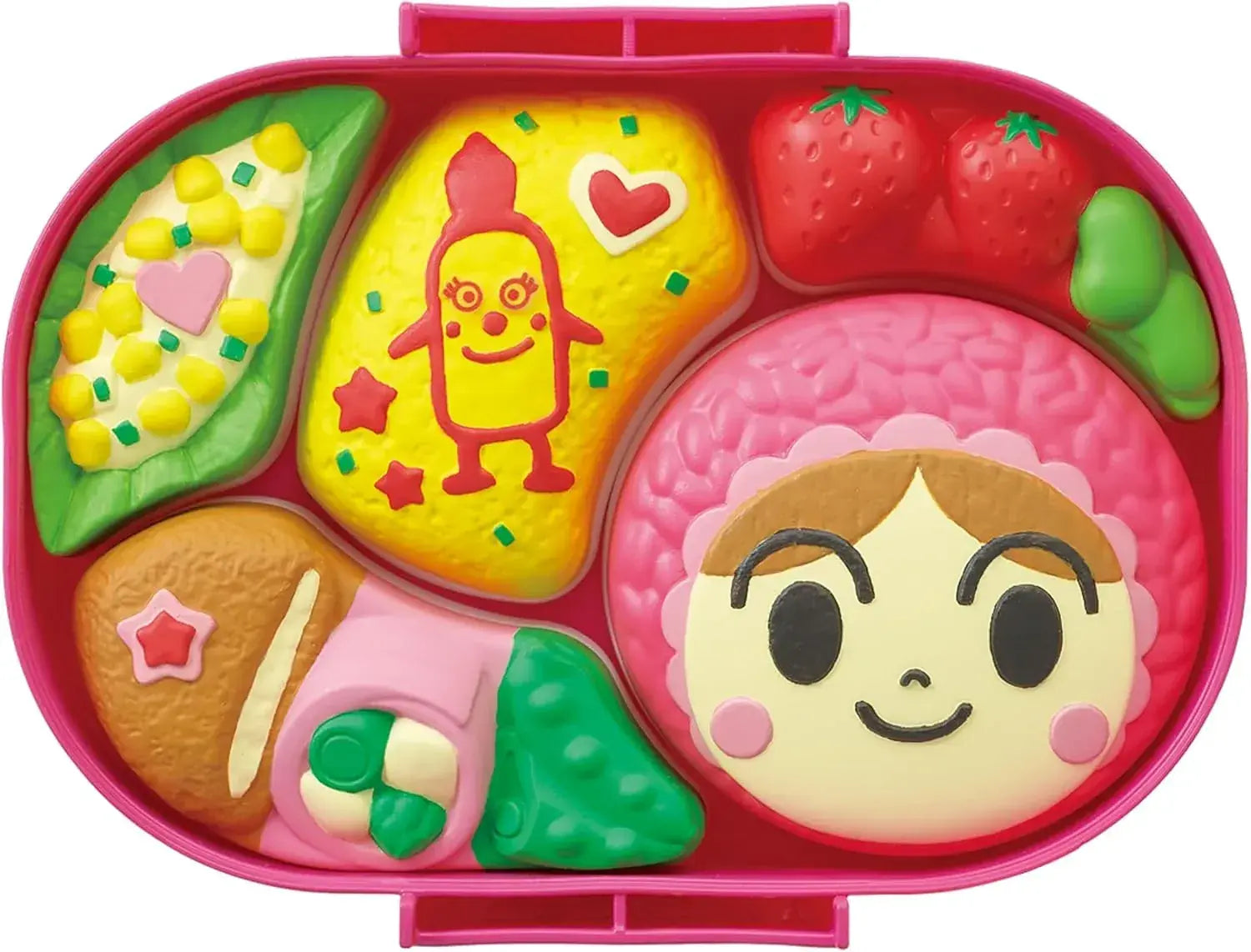 Sega Fave Anpanman Ladybug Puzzle Cokin Lunch Box - Pink - 4979750831065