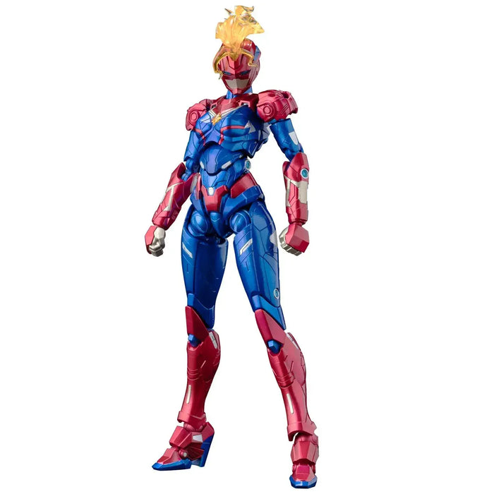Sentinel Fighting Armor Captain Marvel Diecast PVC ABS Figure