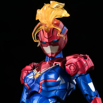 Sentinel Fighting Armor Captain Marvel Diecast PVC ABS Figure