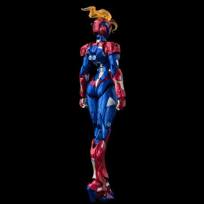 Sentinel Fighting Armor Captain Marvel Diecast PVC ABS Figure