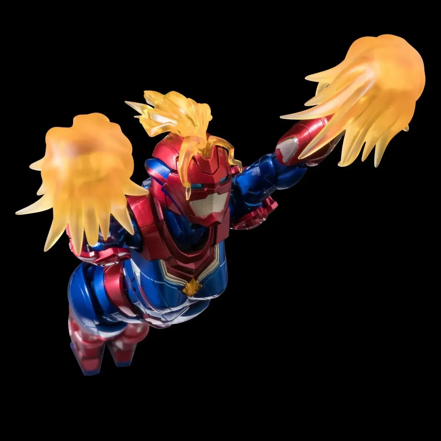 Sentinel Fighting Armor Captain Marvel Diecast PVC ABS Figure