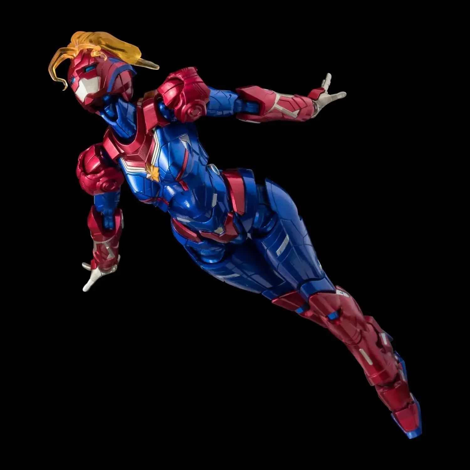 Sentinel Fighting Armor Captain Marvel Diecast PVC ABS Figure