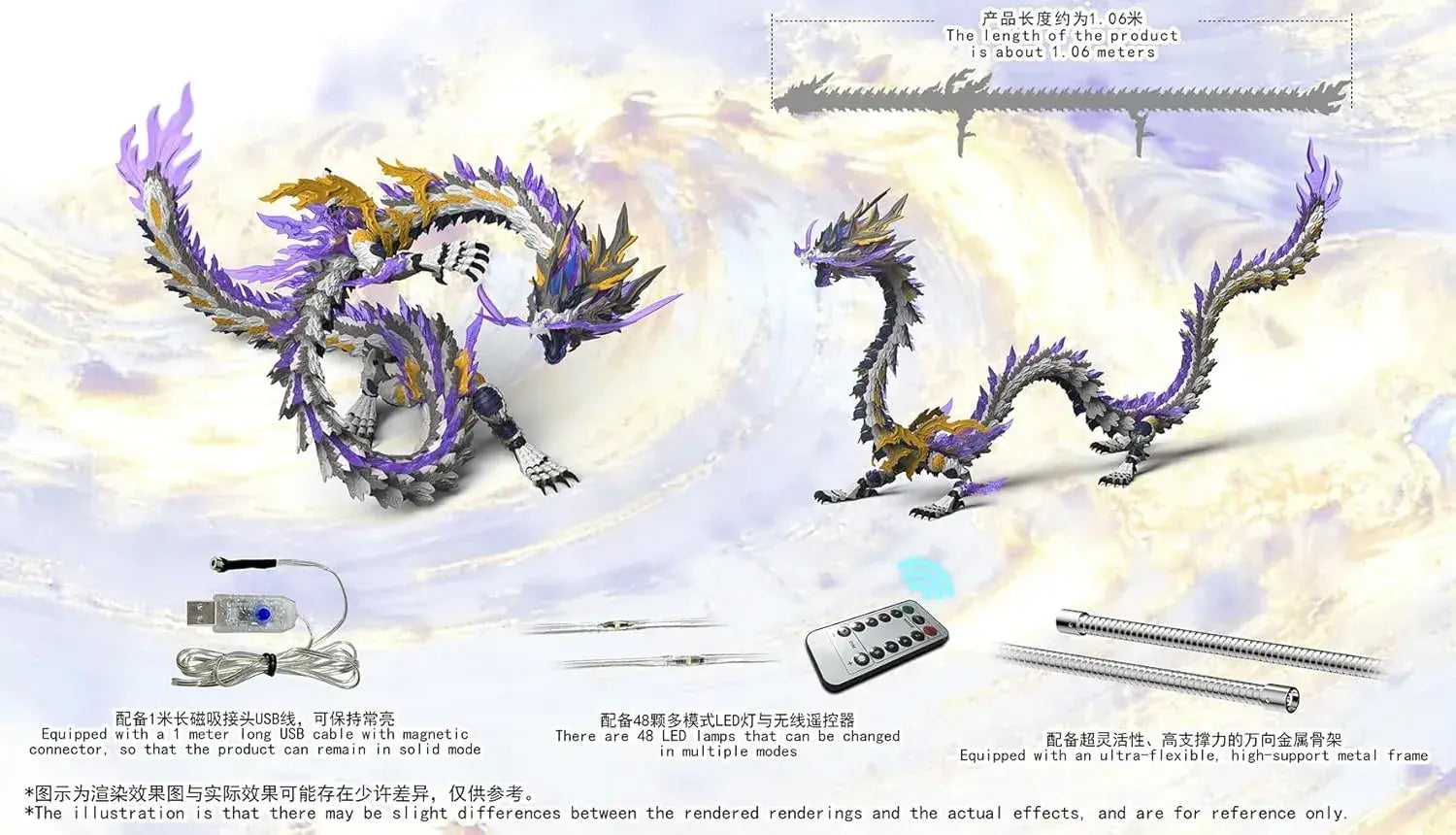 Shenxing Technology White Dragon ABS Alloy Model Kit
