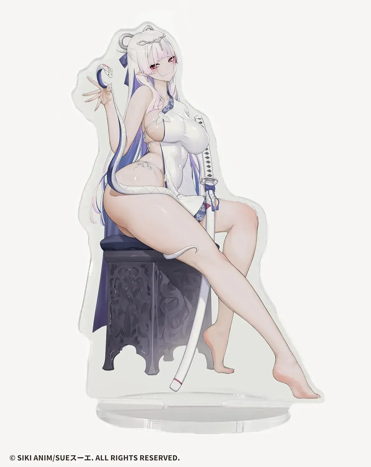 Siki Anim Blue and White Snake Ilro Deluxe PVC Figure