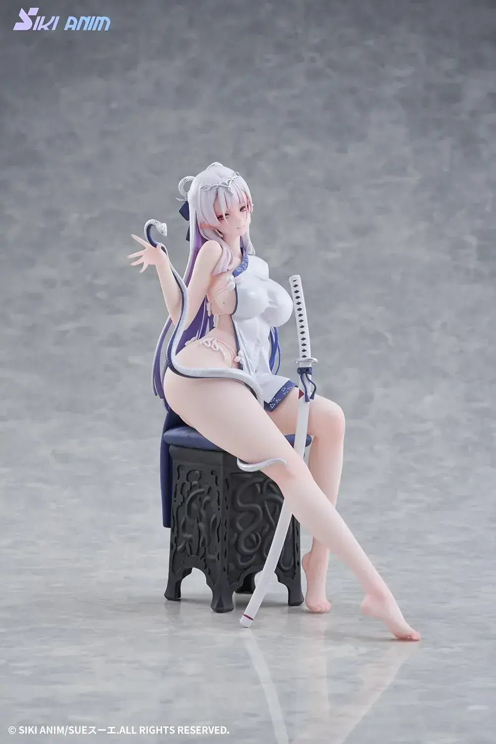 Siki Anim Blue and White Snake Ilro Deluxe PVC Figure