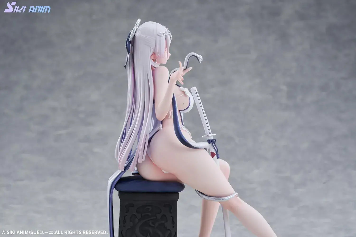 Siki Anim Blue and White Snake Ilro Deluxe PVC Figure