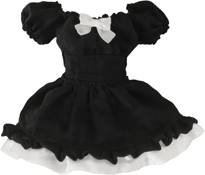 Snail Shell Black Puff Sleeve Doll Dress Cloth Finished