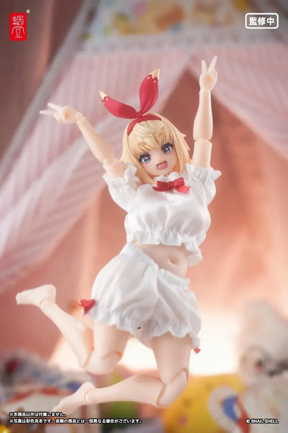 Snail Shell Doll Sleepwear White Cloth ABS