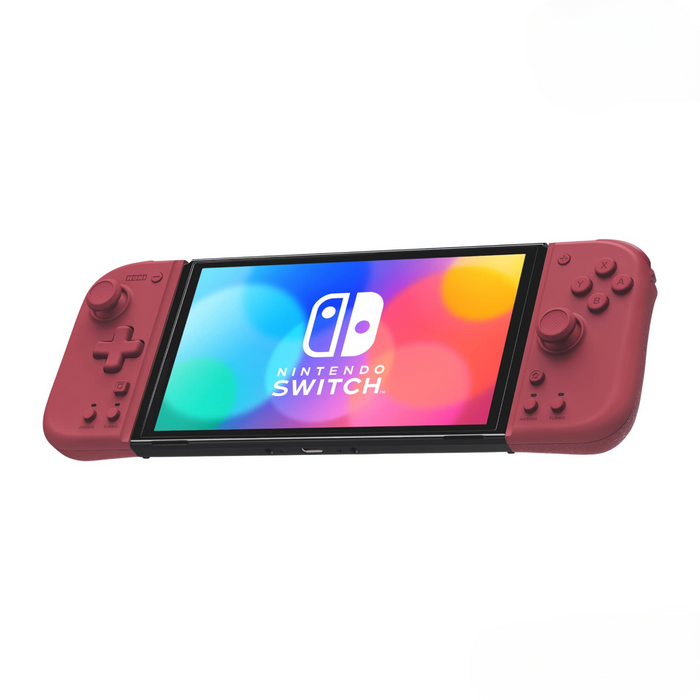 Holi Nintendo Licensed Apricot Red Switch Grip Controller W/ Continuous Fire & Hold Function - Japan