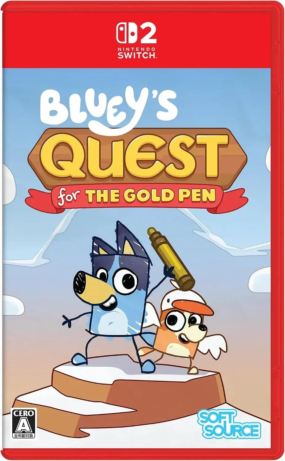 Soft Source Blueys Quest for the Gold Pen Nintendo Switch Game
