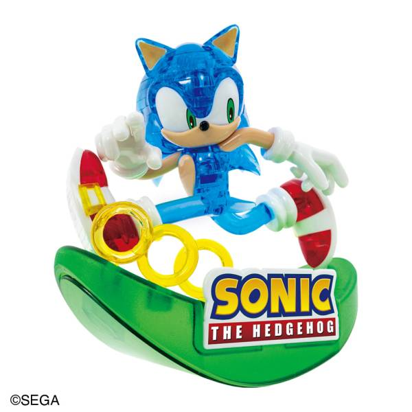 Beverly Sonic the Hedgehog Crystal Puzzle 43-Piece Figure Display