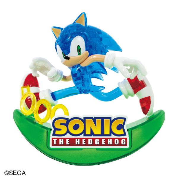 Beverly Sonic the Hedgehog Crystal Puzzle 43-Piece Figure Display