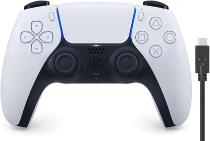 Sony Interactive Entertainment DualSense Wireless Controller - White Amazon Exclusive 3m Cable - 2200630125571