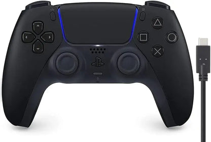 Sony Interactive Entertainment DualSense Wireless Controller - Midnight Black Amazon Exclusive 3m Cable - 2200630125588