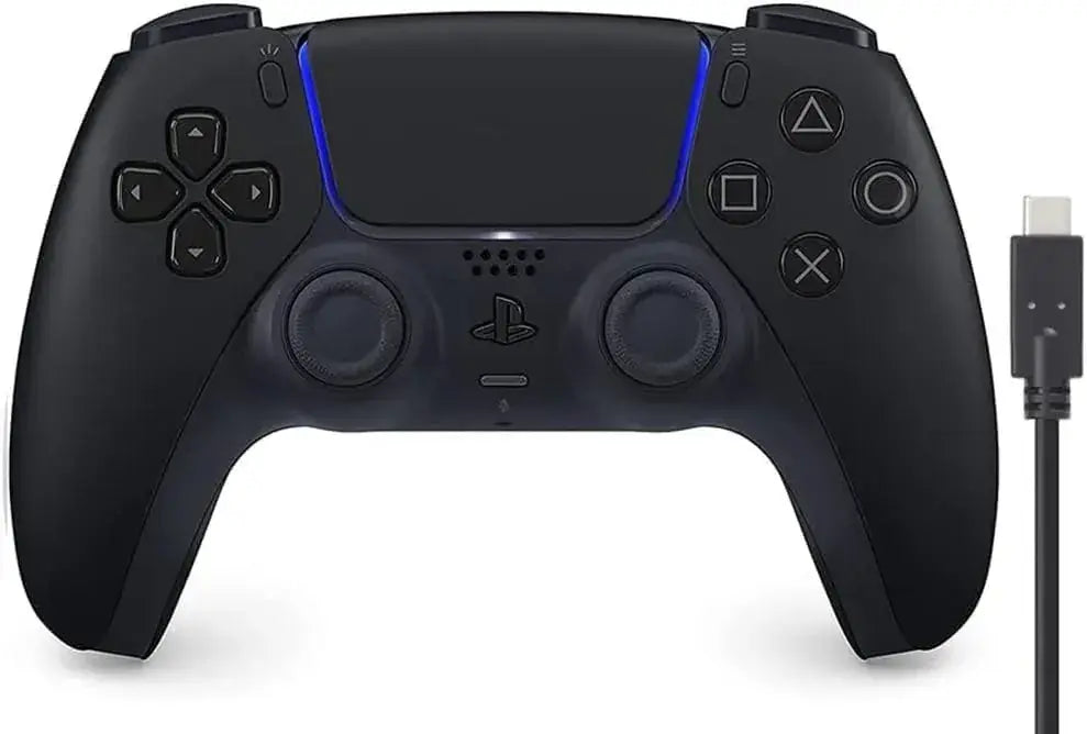 Sony Interactive Entertainment DualSense Wireless Controller - Midnight Black Amazon Exclusive 3m Cable - 2200630125588