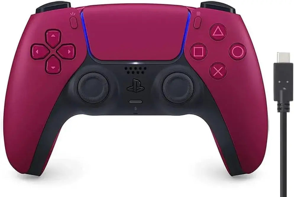 Sony Interactive Entertainment DualSense Wireless Controller - Cosmic Red Amazon Exclusive 3m Cable - 2200630125595