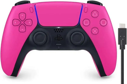 Sony Interactive Entertainment DualSense Wireless Controller - Nova Pink Amazon Exclusive 3m Cable - 2200630125601