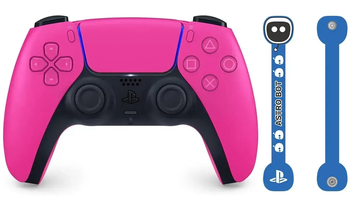 Sony Interactive Entertainment DualSense Wireless Controller - Nova Pink - Amazon Astro Bot Holder - 2200630125397