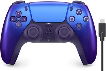 Sony Interactive Entertainment DualSense Wireless Controller - Chroma Indigo, Amazon Exclusive, 3m Cable - 2200630125656