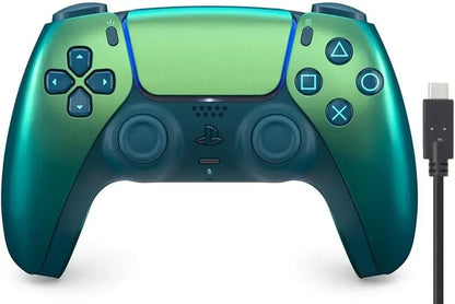 Sony Interactive Entertainment DualSense Wireless Controller - Chroma Green Amazon Exclusive 3m Cable - 2200630125649