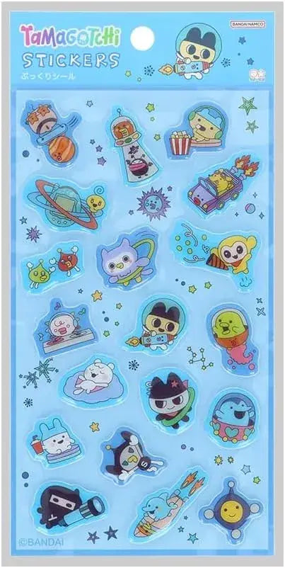 Sun-Star Stationery Tamagotchi Puffy Sticker Set