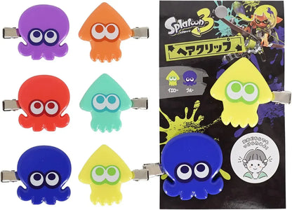 Sunart Splatoon 3 Bangs Hair Clip - Orange Purple - 4943777139916