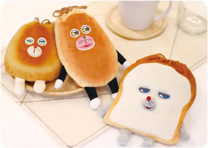 T'S Factory Bread Thief Plush Drawstring Bag