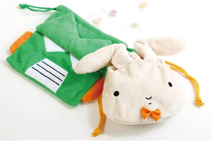 T S Factory Crayon Shinchan Plush Drawstring Bag Nene Rabbit