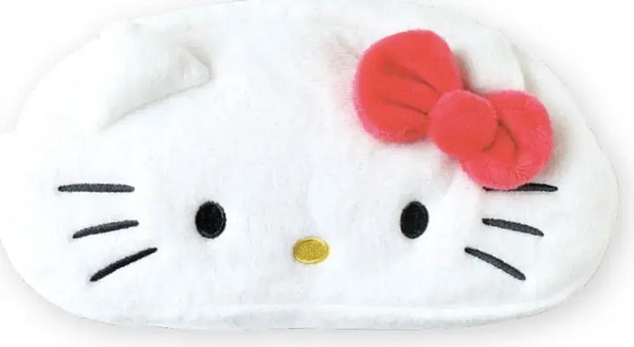T's Factory Hello Kitty Plush Face Pen Pouch White Multicolor