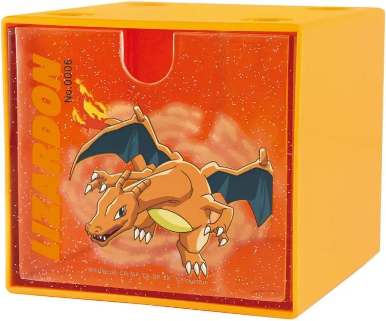 T's Factory Pokemon Stacking Chest Smash Eevee Storage Box - Charizard H80xW90xD90mm - 4548626280391