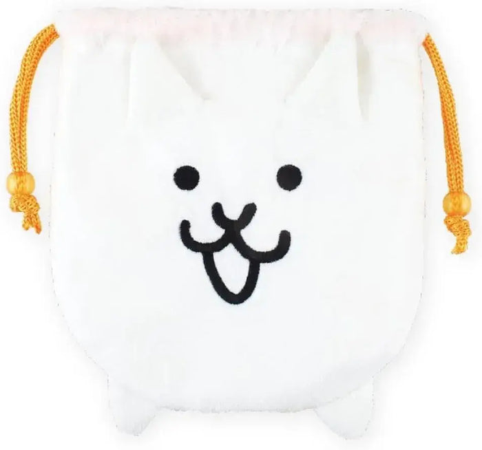 T's Factory The Battle Cats Plush Drawstring Pouch Cat