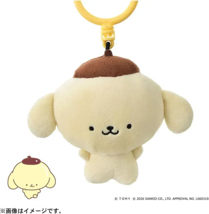 Takara Tomy Puni Comi Pompom Pudding Keychain 6.7 Inch Plush