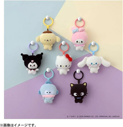 Takara Tomy Puni Comi Pompom Pudding Keychain 6.7 Inch Plush