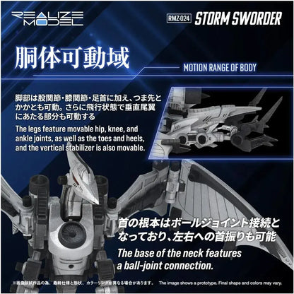 Takara Tomy Zoids RMZ 024 Storm Saber Color Coded Plastic Kit