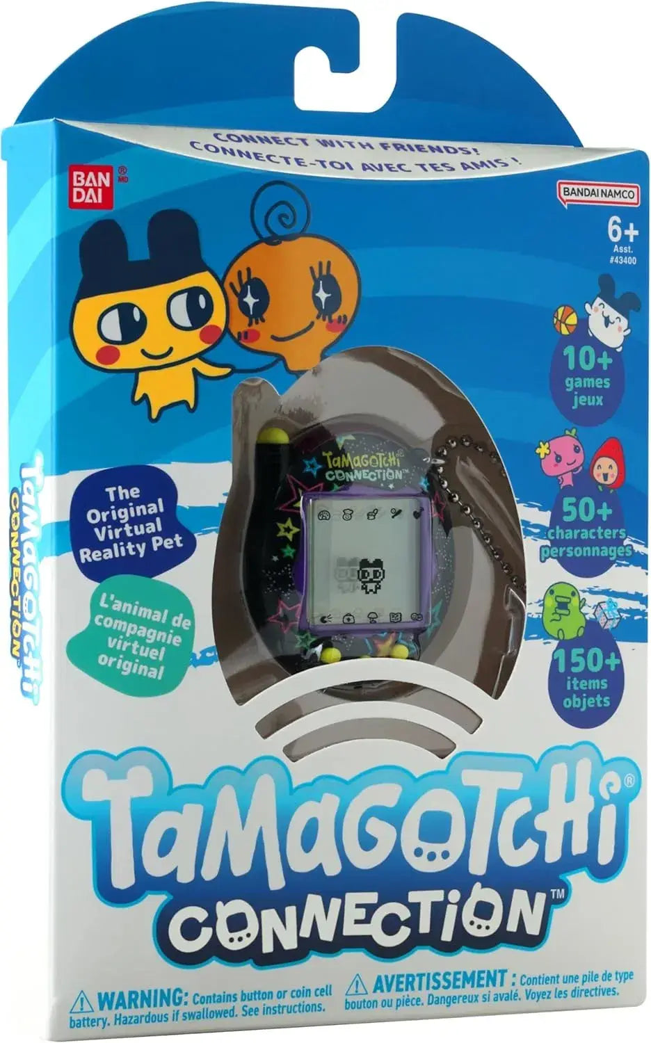 Tamagotchi Connection Neon Star Virtual Pet Toy Digital Game