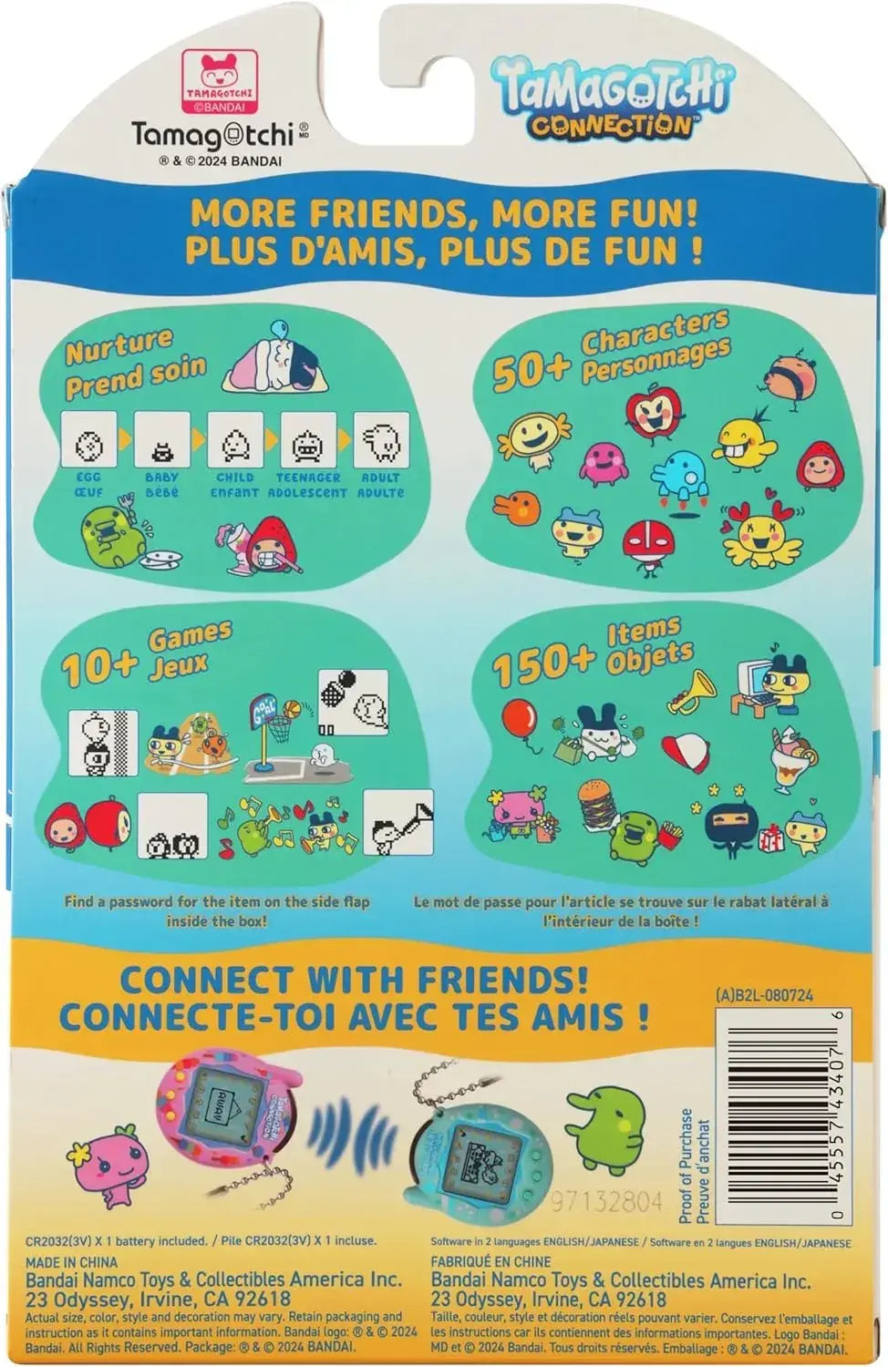 Tamagotchi Connection Neon Star Virtual Pet Toy Digital Game