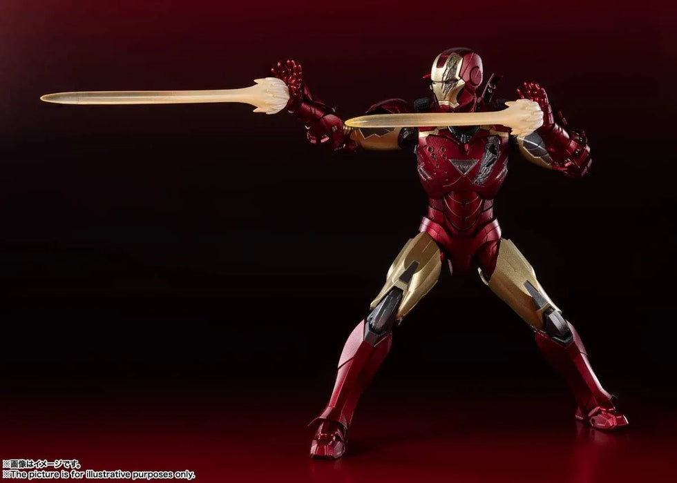 Tamashii Nations Iron Man Mark 6 Battle Damage Edition Figure PVC