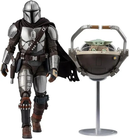 TAMASHII NATIONS Mandalorian and Grogu Action Figure 5.9in