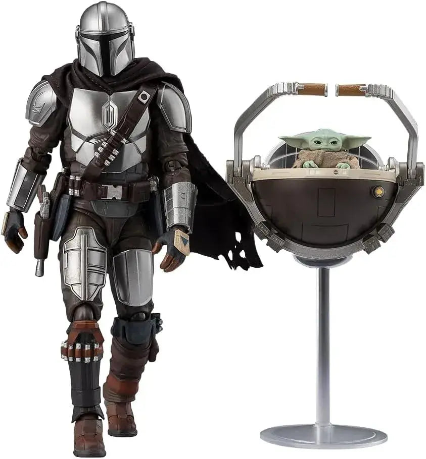 TAMASHII NATIONS Mandalorian and Grogu Action Figure 5.9in
