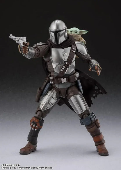 TAMASHII NATIONS Mandalorian and Grogu Action Figure 5.9in