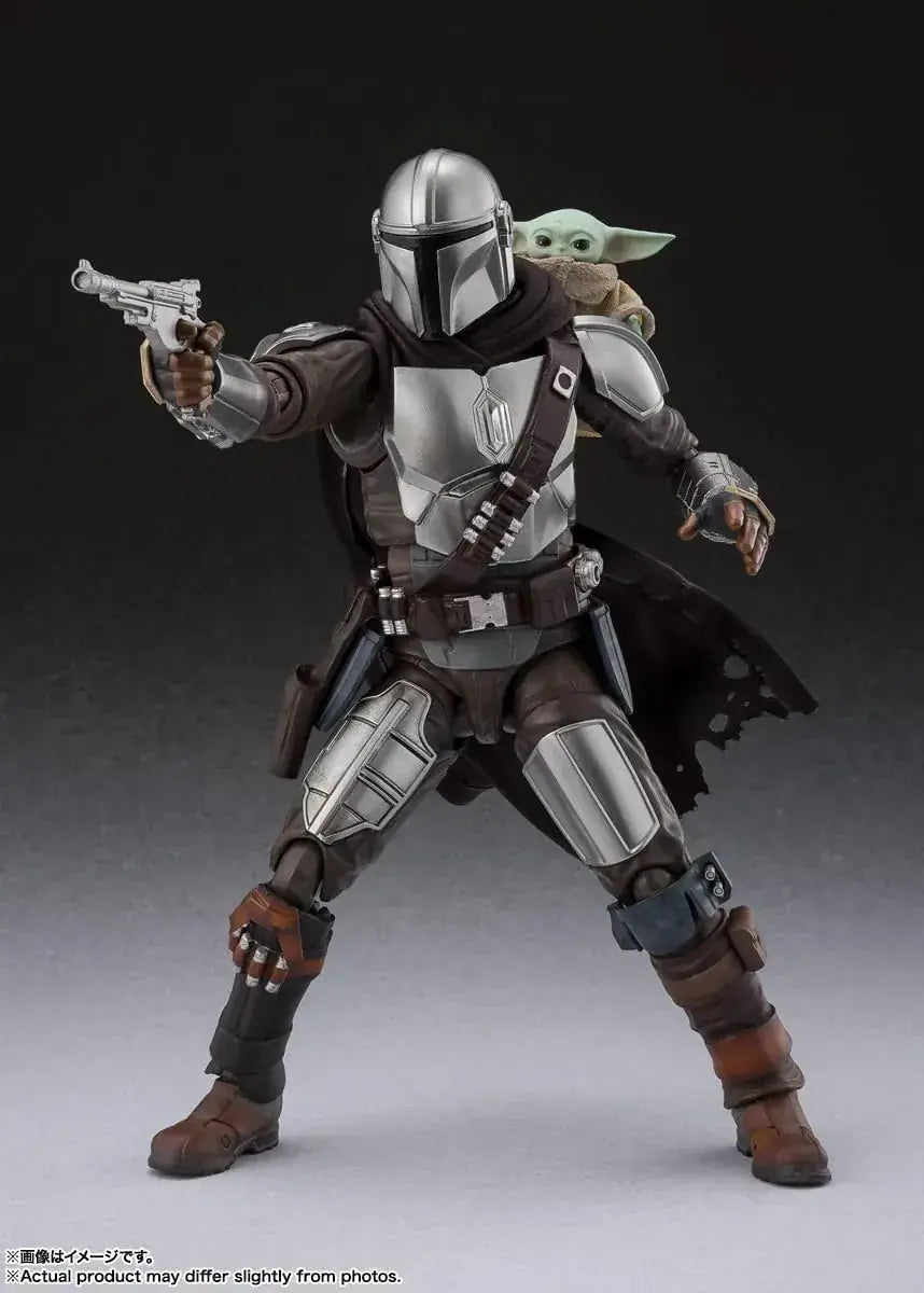 TAMASHII NATIONS Mandalorian and Grogu Action Figure 5.9in