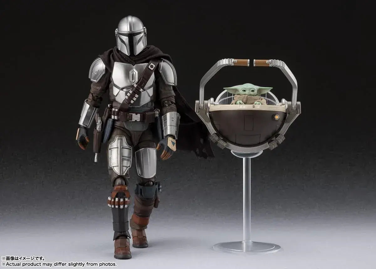 TAMASHII NATIONS Mandalorian and Grogu Action Figure 5.9in